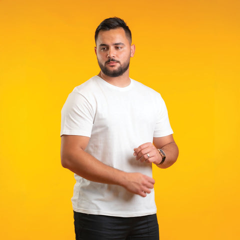 بلوزة نص كم - تي شيرت قطن