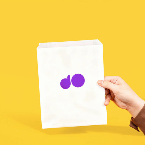 كيس ورقي للمخبوزات طباعة 2 لون