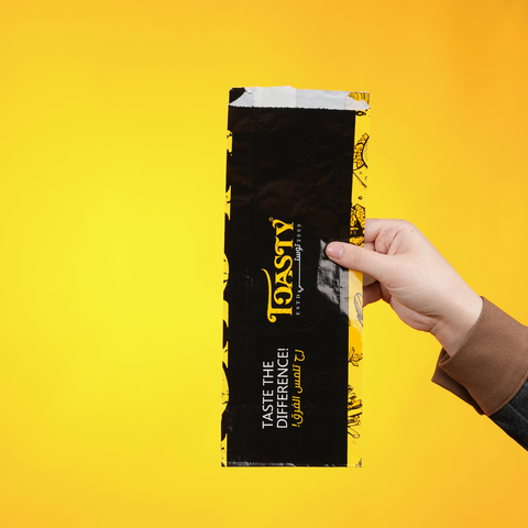 كيس ورقي للساندويش طباعة فل