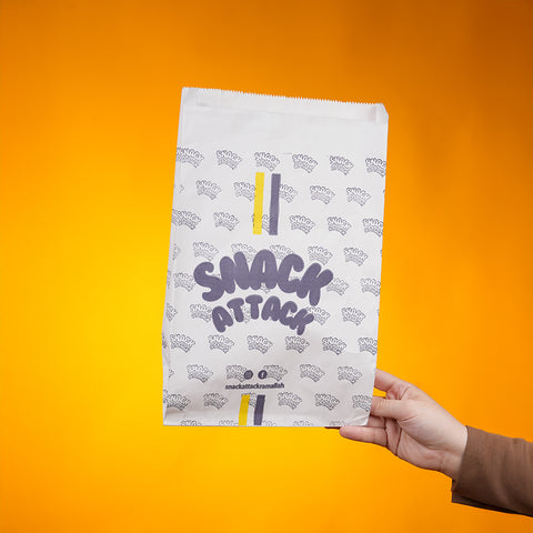 كيس ورقي للمخبوزات طباعة 2 لون