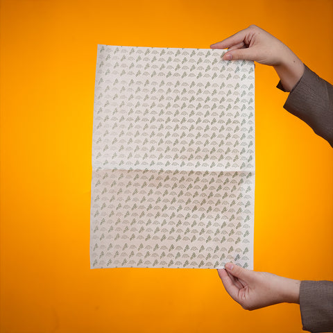 ورق زبدة مطبوع