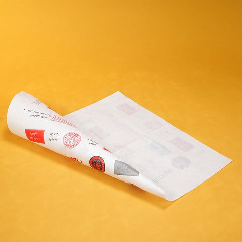 ورق زبدة مطبوع