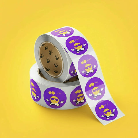 ليبل بلاستيكي دائري