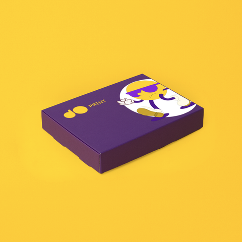 علب وجبات الشاورما مطبوعة