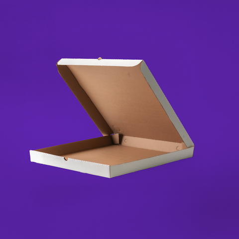 كرتونة بيتزا سادة بدون طباعة