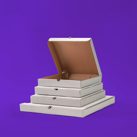 كرتونة بيتزا سادة بدون طباعة