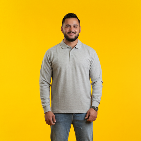 بلوزة بولو كم طويل