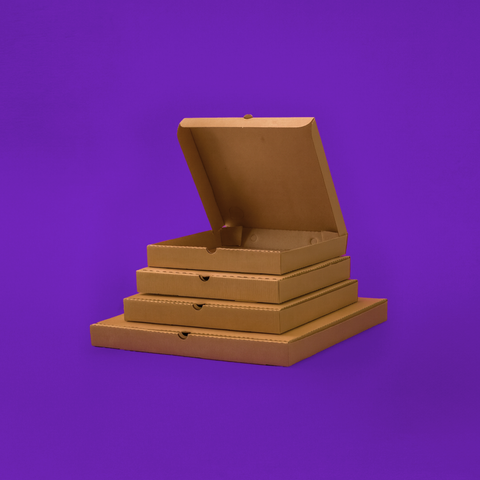 علب بيتزا كرافت غير مطبوع