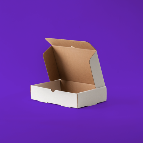 علب كرتون مقوى مستطيلة - غير مطبوع