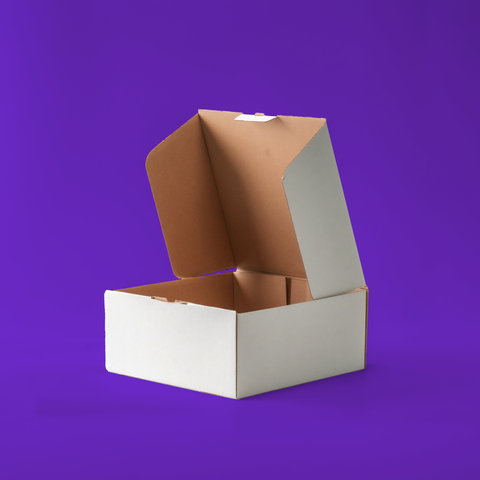 علب كرتونية مربعة مطبوعة للكيك