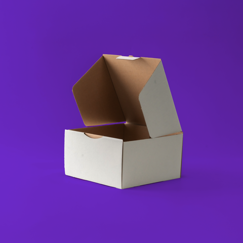 علب كرتونية مربعة مطبوعة للكيك