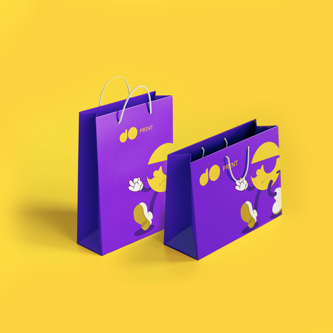 أكياس الكرتون مع طباعة