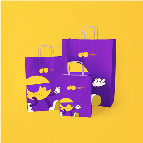 كيس ورقي عالي الجودة - طباعة ملونة كل الجهات